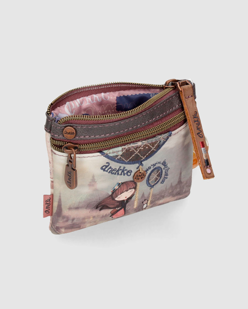 Monedero de mujer Anekke Imagination estampado con cremallera Monedero de mujer Anekke Imagination estampado con cremallera