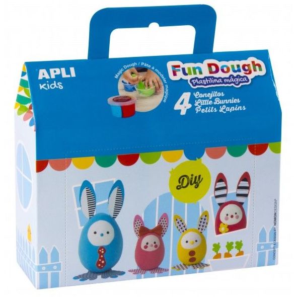 Haz conejitos de pascua con pasta mágica Fun Dough Apli 14535 8410782145356 Haz conejitos de pascua con pasta mágica Fun Dough Apli 14535 8410782145356