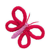 Tricotín de madera Elodie rojo - Djeco Tricotín de madera Elodie rojo - Djeco