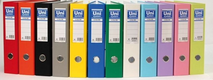 Archivadores UniSystem Color A4 Archivadores UniSystem Color A4