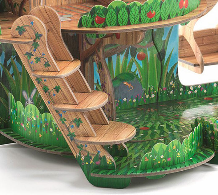 Construye una casita-árbol encantada del bosque Construye una casita-árbol encantada del bosque