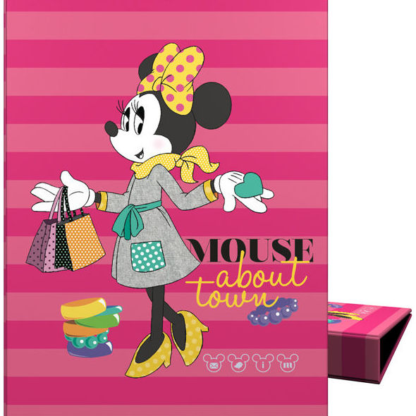 Carpeta 4 anillas MINNIE RAYAS ROSA. GRAFOPLAST Carpeta 4 anillas MINNIE RAYAS ROSA. GRAFOPLAST