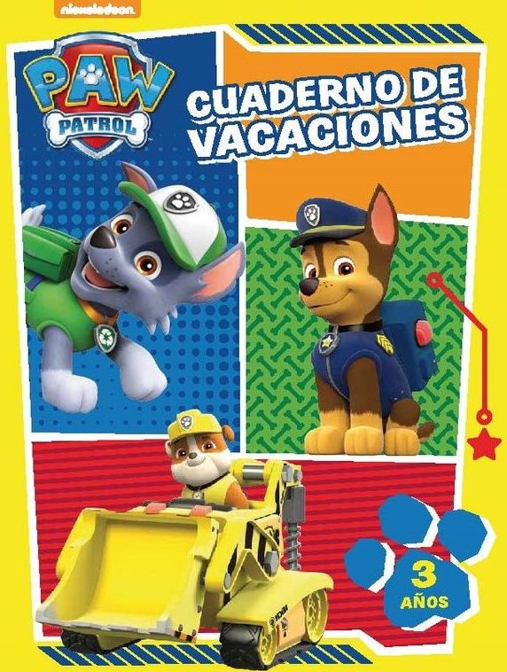 VACACIONES CUADERNO DE VACACIONES 3 AÑOS. PAW PATROL VACACIONES CUADERNO DE VACACIONES 3 AÑOS. PAW PATROL