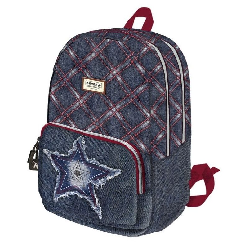 Mochila Katacrak Jeans cuadros. 42x30x16cm Mochila Katacrak Jeans cuadros. 42x30x16cm