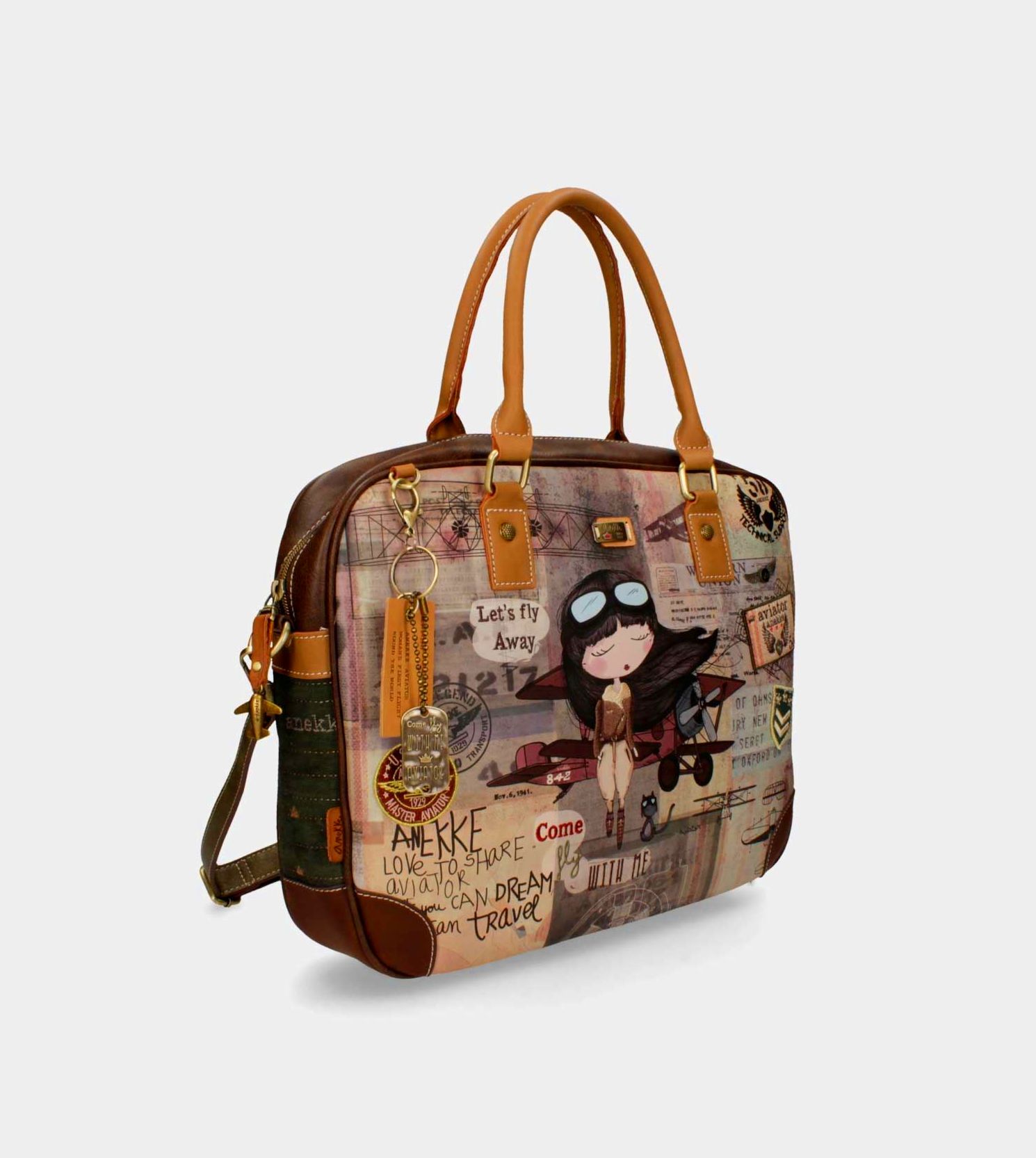Bolso portaordenador con bandolera y acolchado de Anekke Aviador Bolso portaordenador con bandolera y acolchado de Anekke Aviador