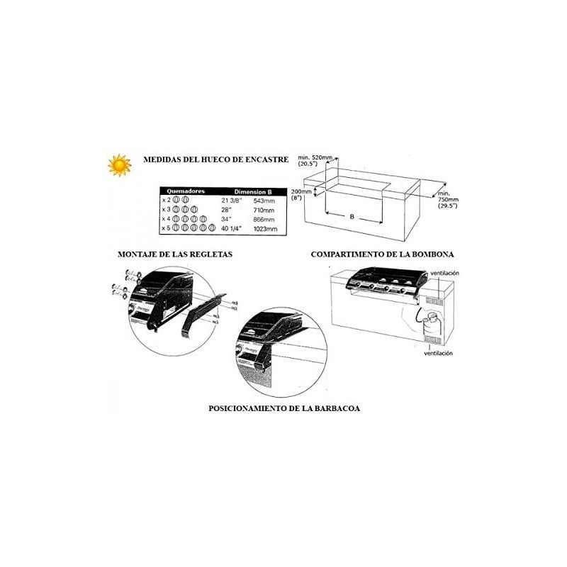 Barbacoa encastrable Discovery Premium INOX 5B: Productos de Mk Toldos Barbacoa encastrable Discovery Premium INOX 5B: Productos de Mk Toldos