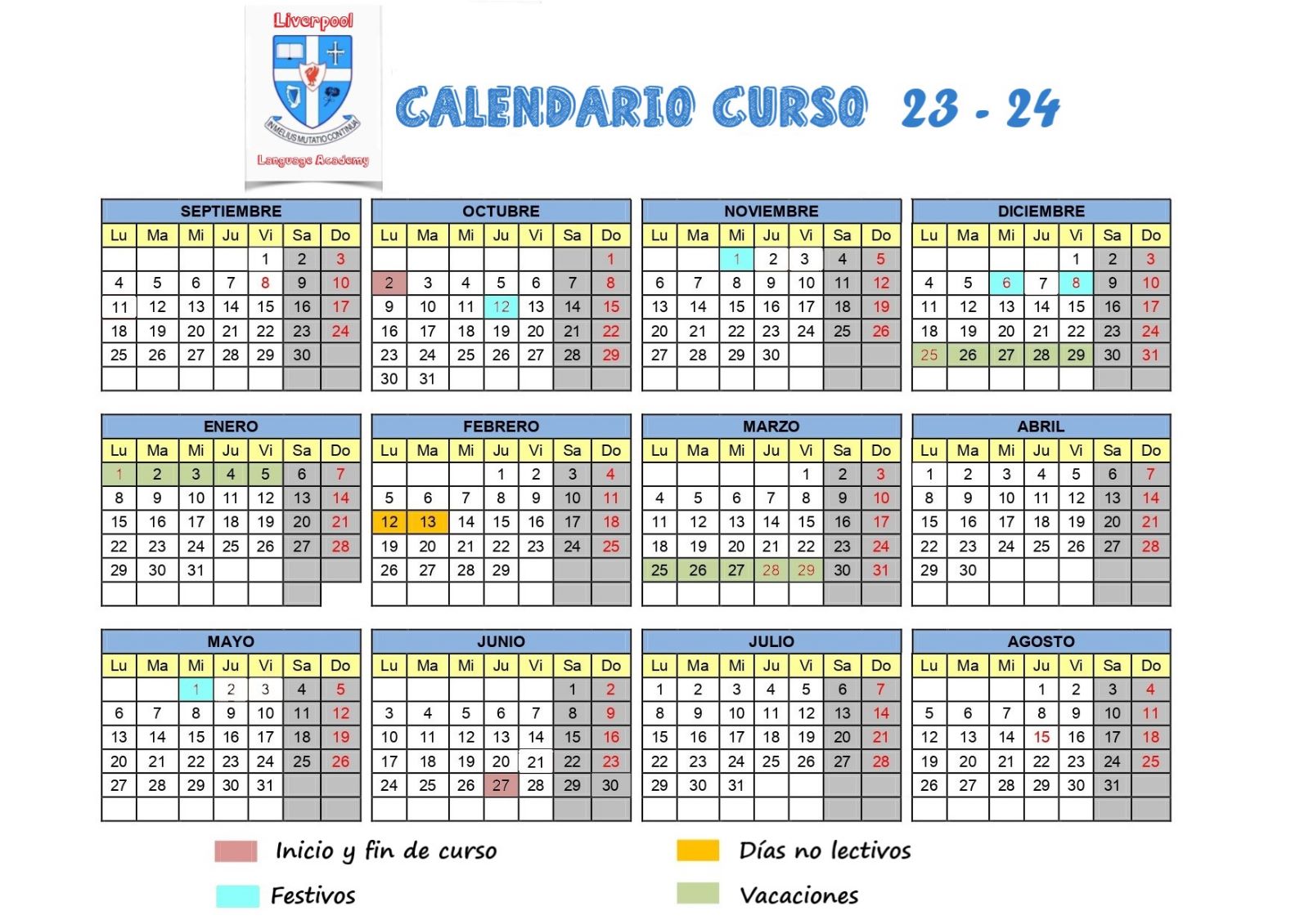 Calendario curso 23-24 }}