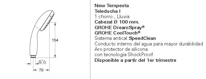 Teleducha NEW TEMPESTA GROHE Teleducha NEW TEMPESTA GROHE