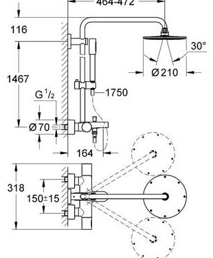 Sistema de ducha RAINSHOWER SYSTEM GROHE Sistema de ducha RAINSHOWER SYSTEM GROHE