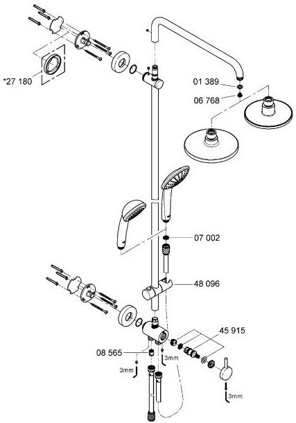 Sistema de ducha EUPHORIA SYSTEM GROHE Sistema de ducha EUPHORIA SYSTEM GROHE