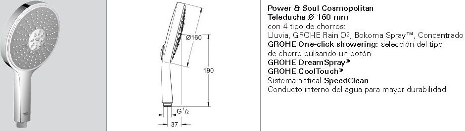 Teleducha POWER & SOUL GROHE Teleducha POWER & SOUL GROHE