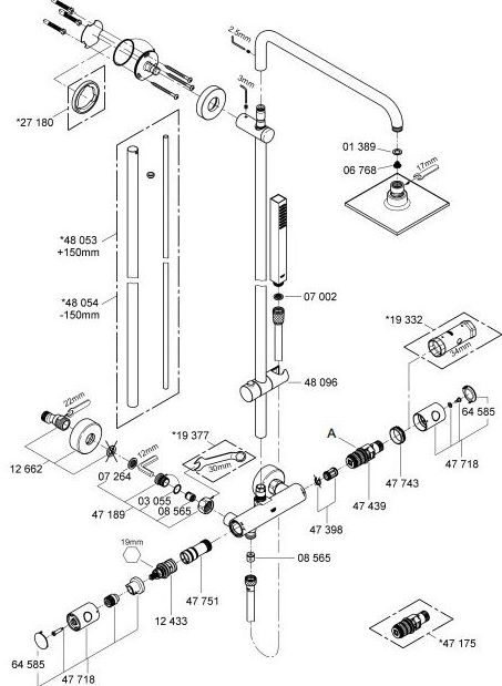 Sistema de ducha EUPHORIA SYSTEM GROHE Sistema de ducha EUPHORIA SYSTEM GROHE