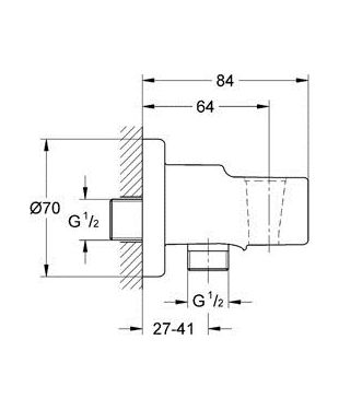 Codo de salida RELEXA PLUS GROHE Codo de salida RELEXA PLUS GROHE