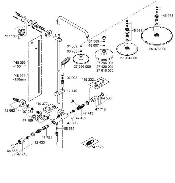 Sistema de ducha EUPHORIA SYSTEM GROHE Sistema de ducha EUPHORIA SYSTEM GROHE