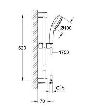Conjunto de ducha NEW TEMPESTA COSMO GROHE Conjunto de ducha NEW TEMPESTA COSMO GROHE