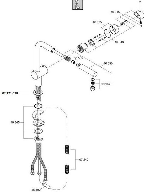 Monomando cocina MINTA GROHE Monomando cocina MINTA GROHE