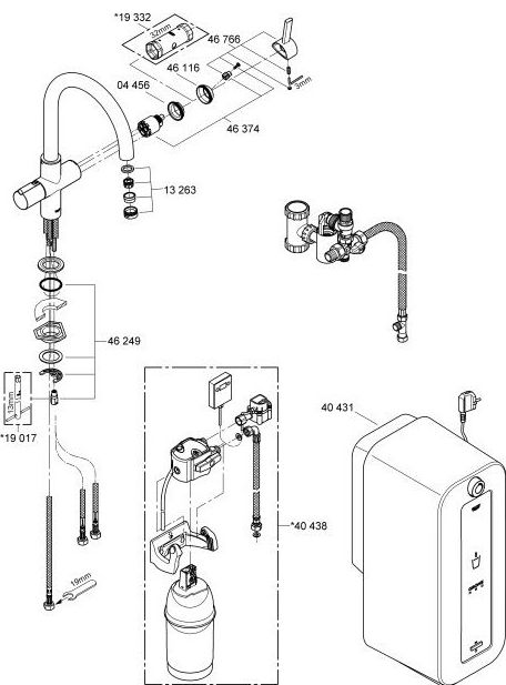 Grifería electrónica RED DUO GROHE Grifería electrónica RED DUO GROHE