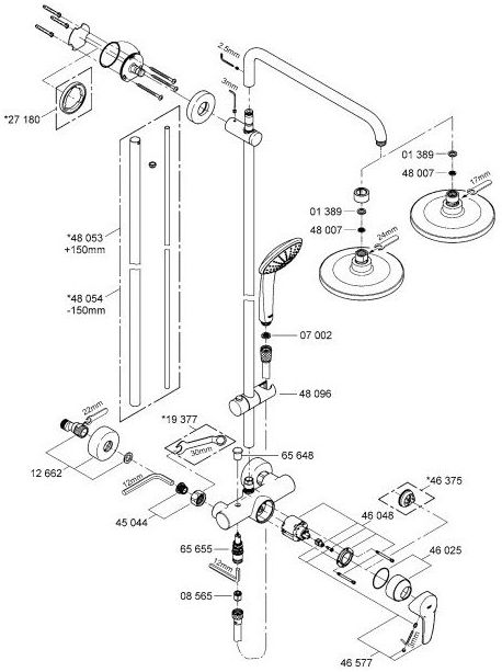 Sistema de ducha EUPHORIA SYSTEM GROHE Sistema de ducha EUPHORIA SYSTEM GROHE