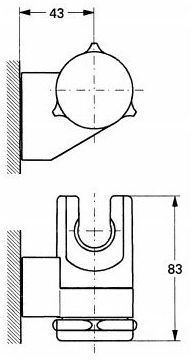 Soporte mural regulable RELEXA PLUS GROHE Soporte mural regulable RELEXA PLUS GROHE