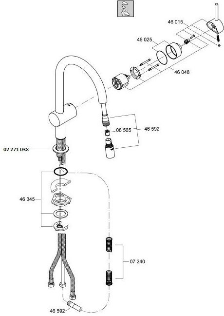 Monomando cocina MINTA GROHE Monomando cocina MINTA GROHE