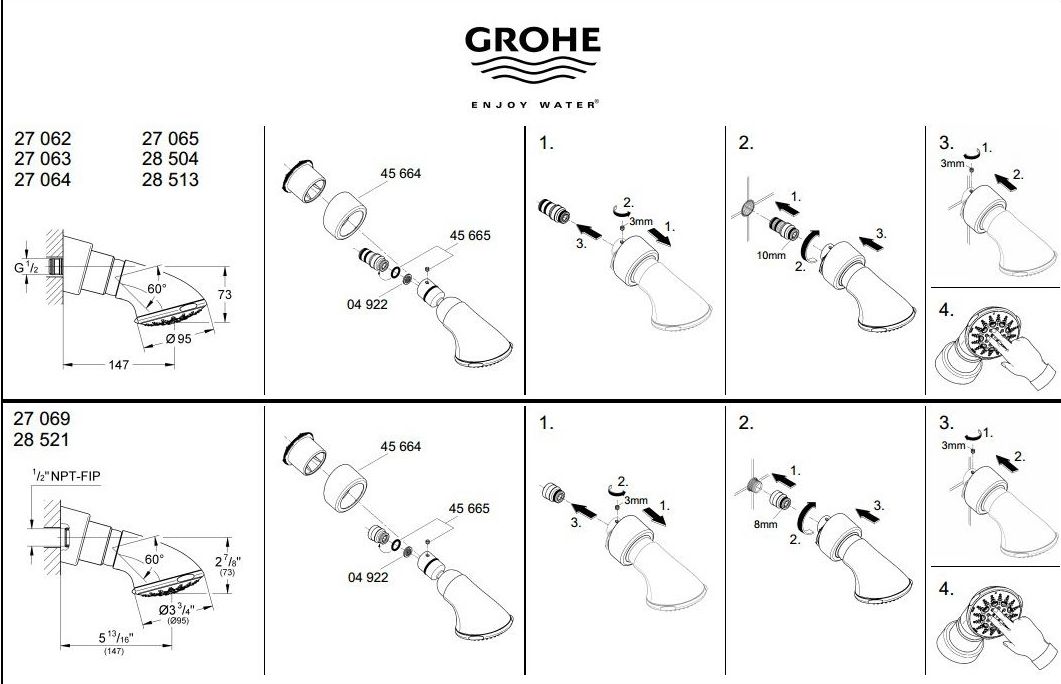 Ducha mural MOVARIO GROHE Ducha mural MOVARIO GROHE