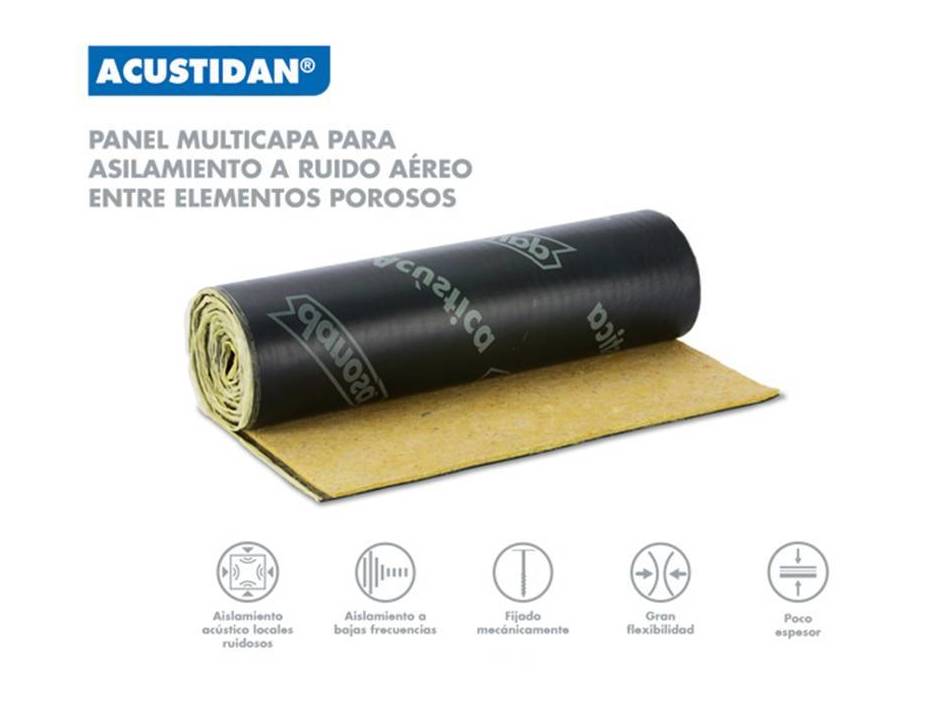 Acustidan : Materiales - Distribuciones de AISLAMIENTOS LORSAN Acustidan : Materiales - Distribuciones de AISLAMIENTOS LORSAN