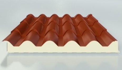 Panel Sándwich forma de Teja: Materiales - Distribuciones de AISLAMIENTOS LORSAN Panel Sándwich forma de Teja: Materiales - Distribuciones de AISLAMIENTOS LORSAN