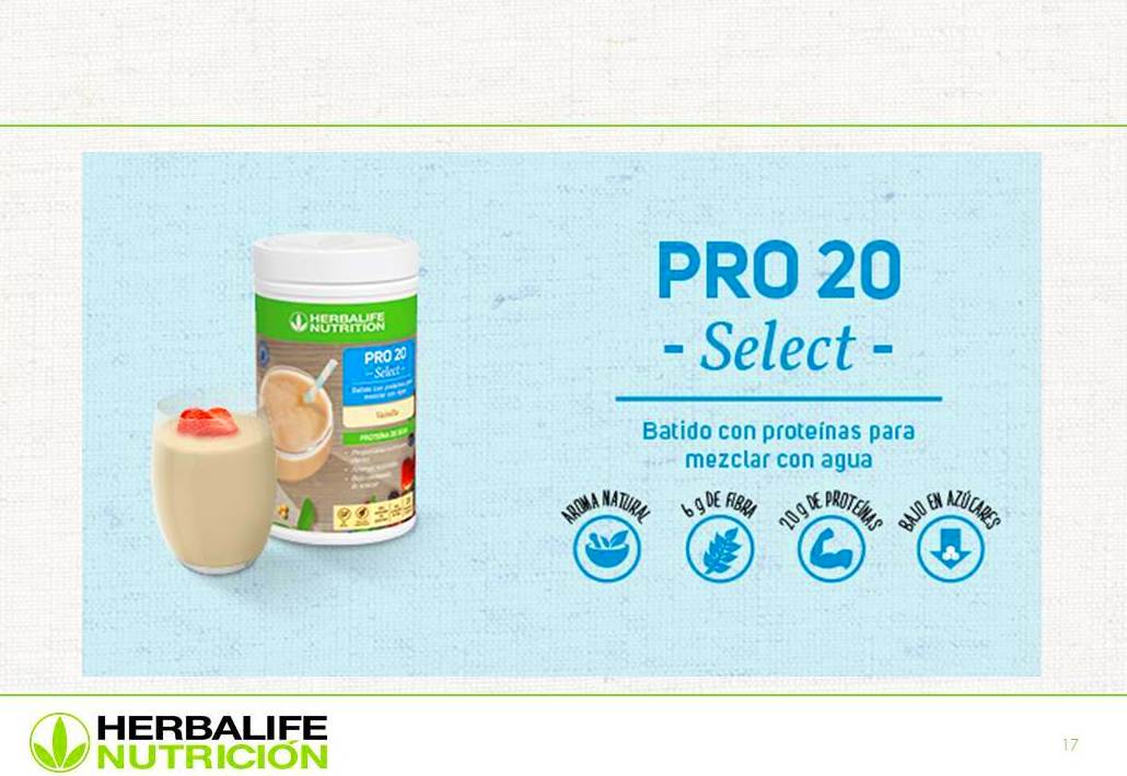 PRO 20 Select: Productos de Centro de Bienestar y Nutrición PRO 20 Select: Productos de Centro de Bienestar y Nutrición
