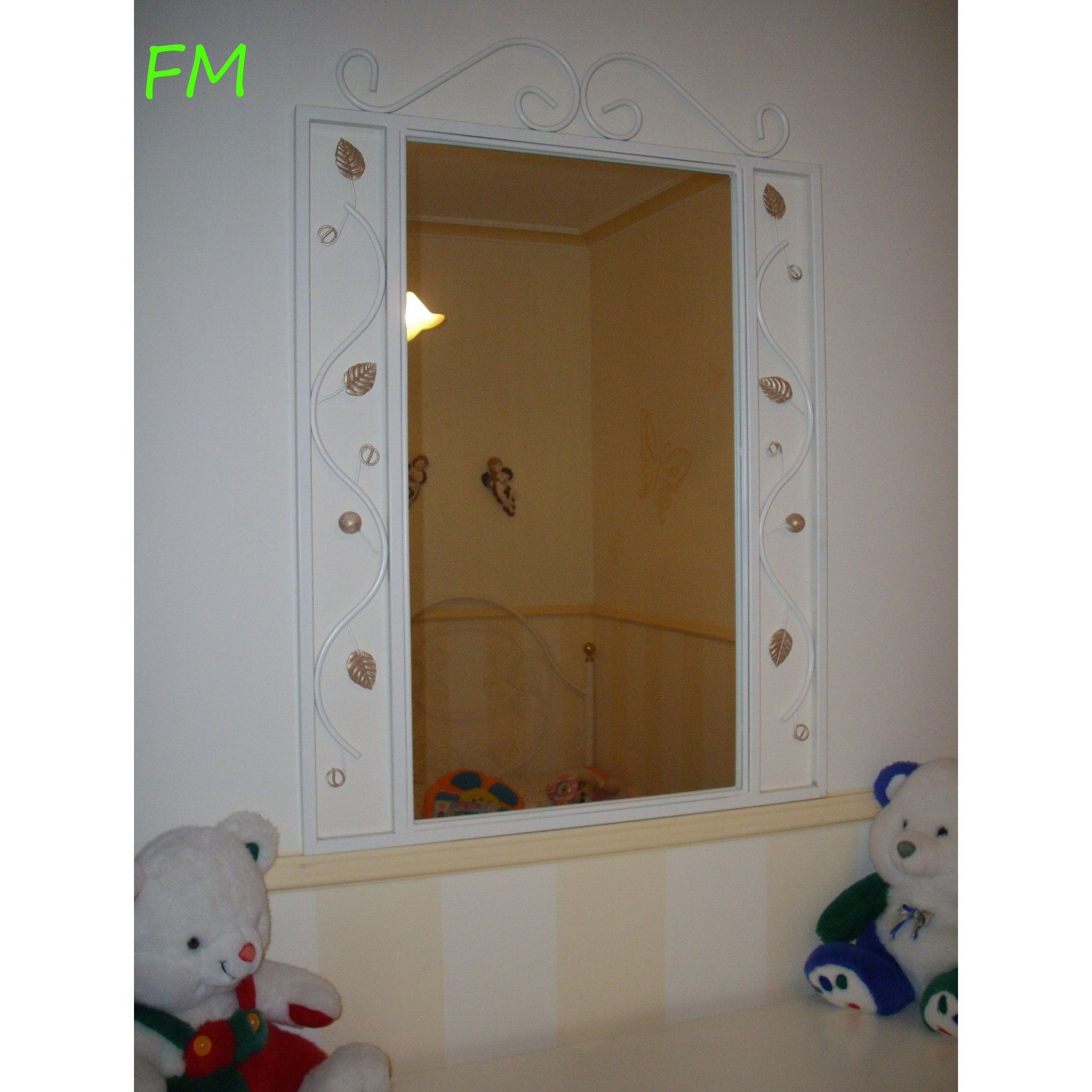 Espejo Blanco Margarita: Catálogo de muebles de forja de Forja Manuel Jiménez Espejo Blanco Margarita: Catálogo de muebles de forja de Forja Manuel Jiménez