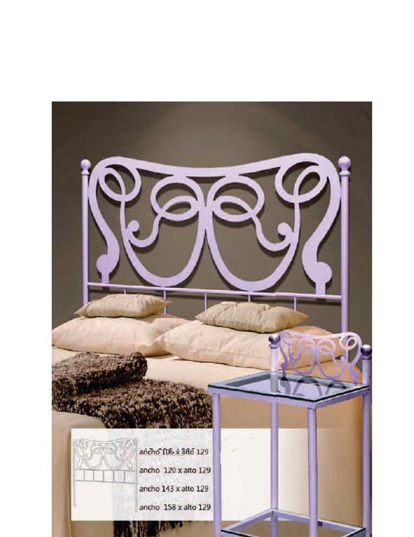 Cabecero Caceres: Catálogo de muebles de forja de Forja Manuel Jiménez Cabecero Caceres: Catálogo de muebles de forja de Forja Manuel Jiménez