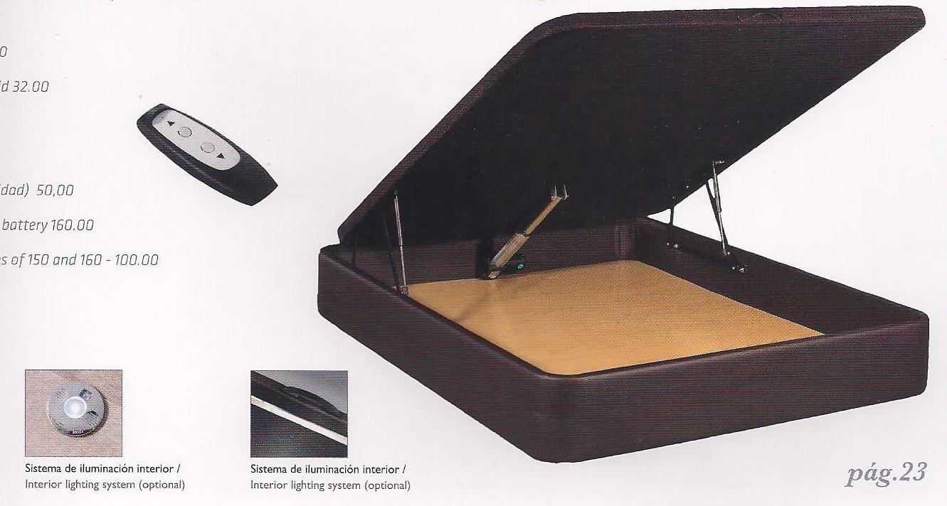 Canape Abatible Con Tapa Elevable Mediante Motor Electrico Inalambrico: Colchones Y ...... de Colchonería Moderna Canape Abatible Con Tapa Elevable Mediante Motor Electrico Inalambrico: Colchones Y ...... de Colchonería Moderna