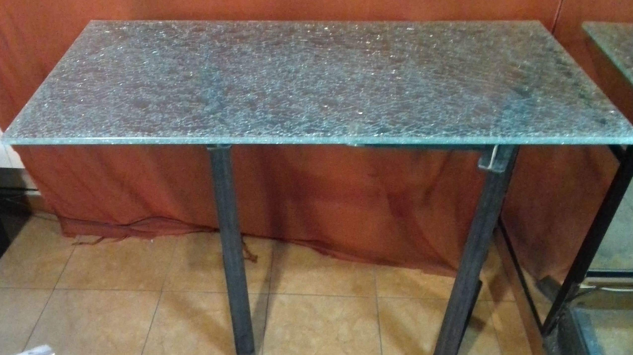 Mesa de cristal de diseño Mesa de cristal de diseño
