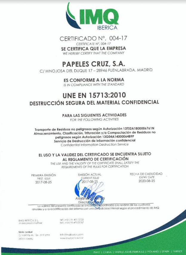 destrucción segura documentos Madrid destrucción segura documentos Madrid