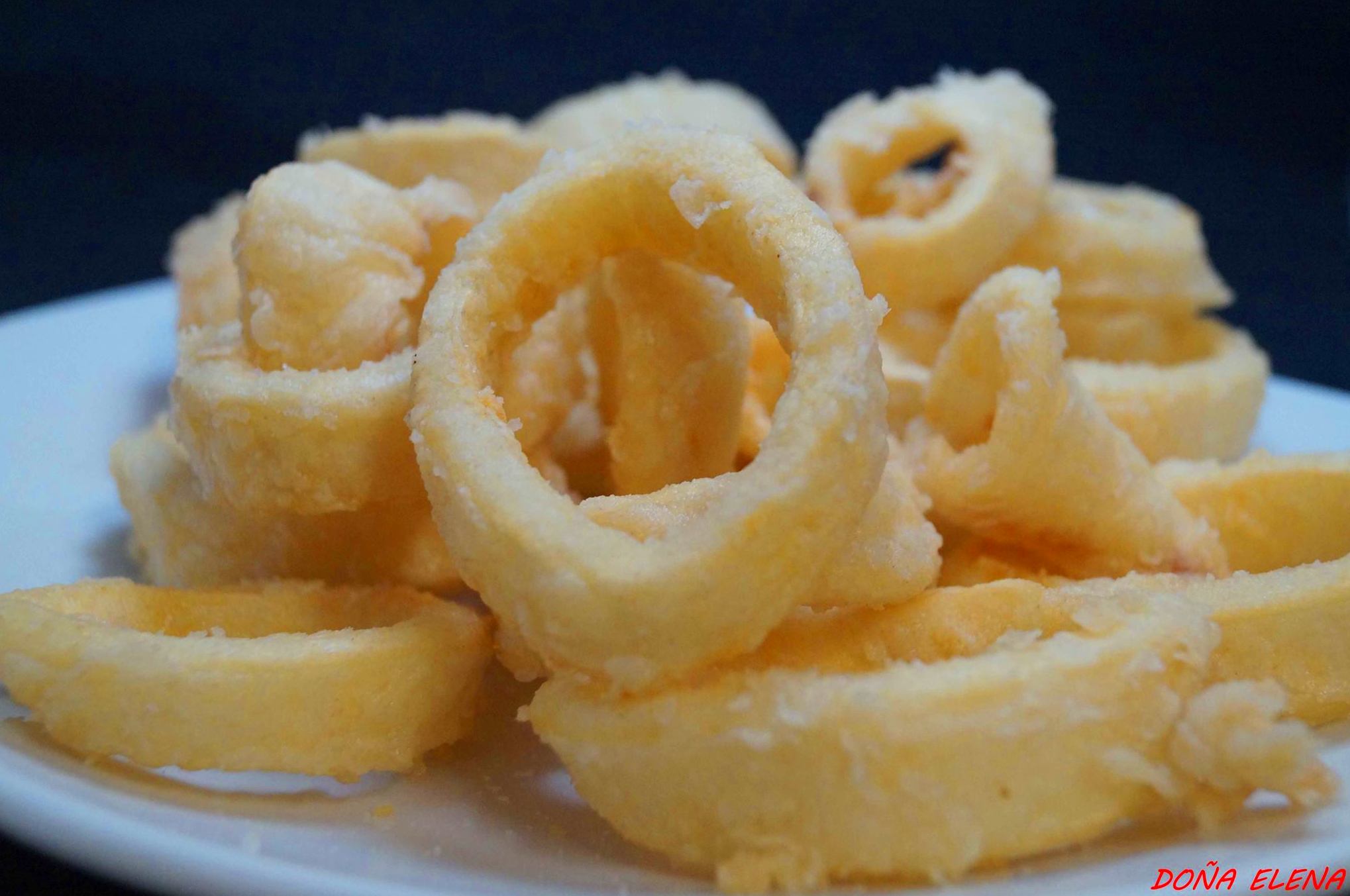 Calamares a la romana en Las Tablas, Restaurante Doña Elena Calamares a la romana en Las Tablas, Restaurante Doña Elena