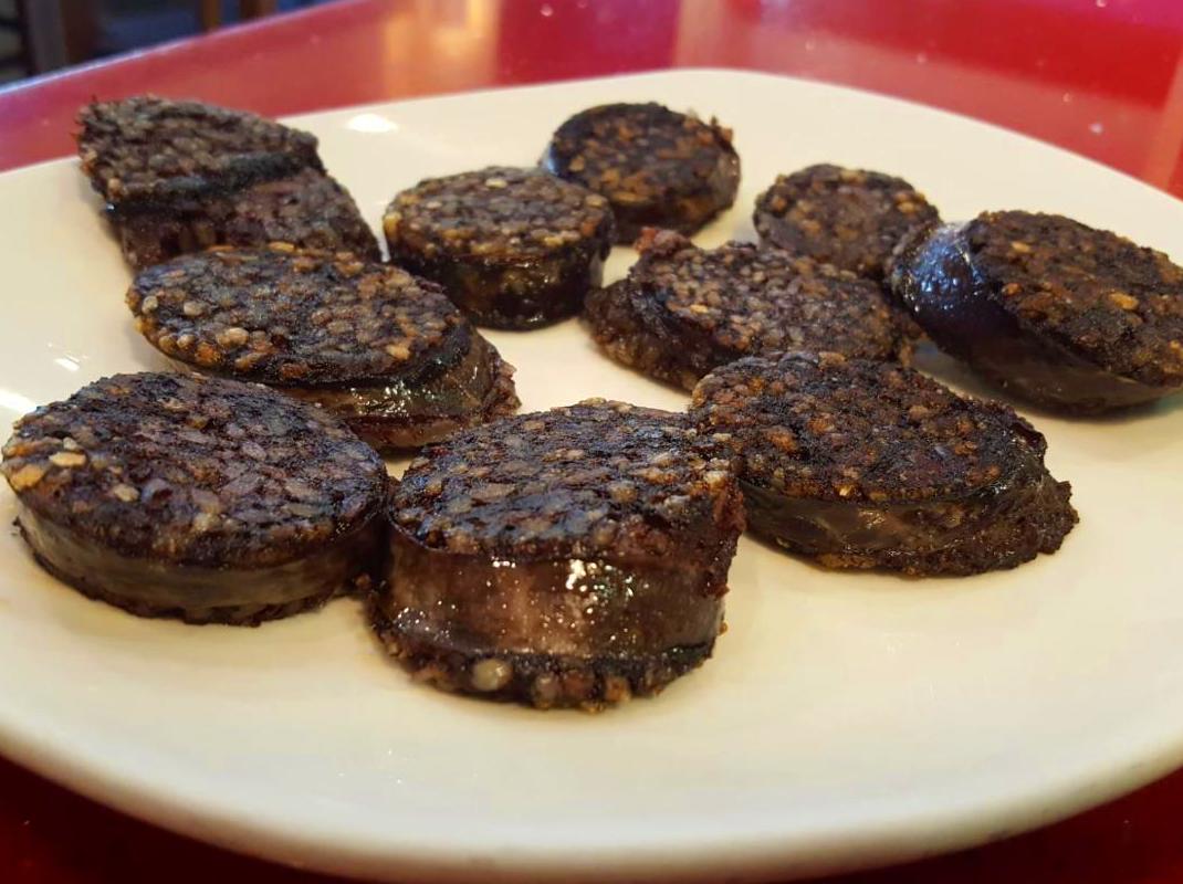 MORCILLA DE BURGOS EN RESTAURANTE DOÑA ELENA LAS TABLAS MADRID MORCILLA DE BURGOS EN RESTAURANTE DOÑA ELENA LAS TABLAS MADRID
