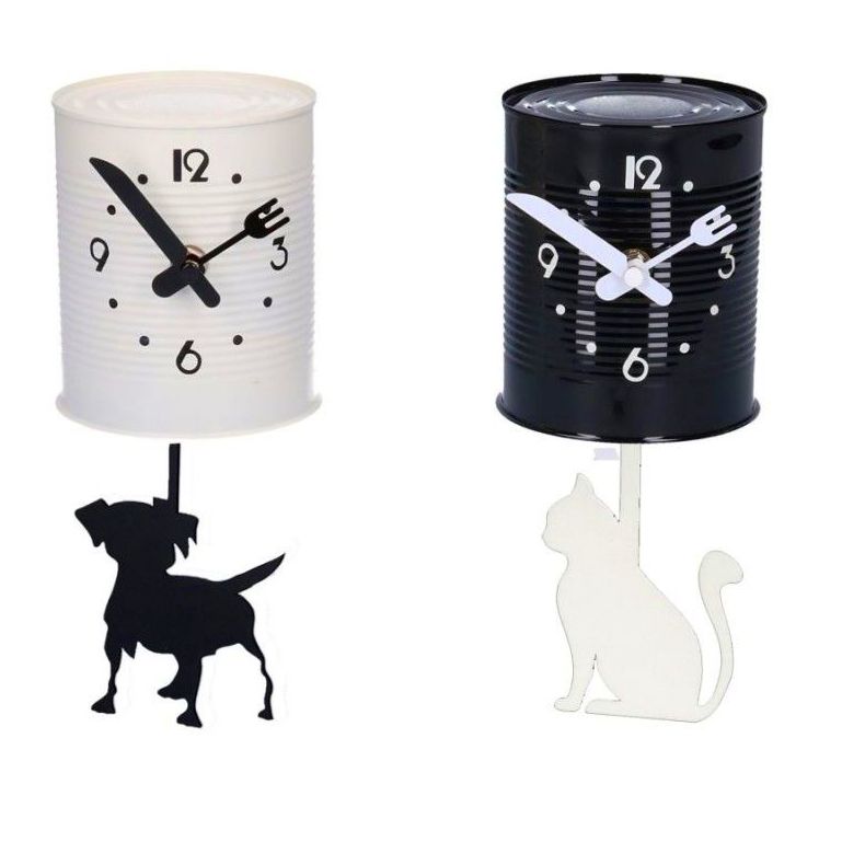 Reloj de pared, perro o gato 10 x 23 Reloj de pared, perro o gato 10 x 23