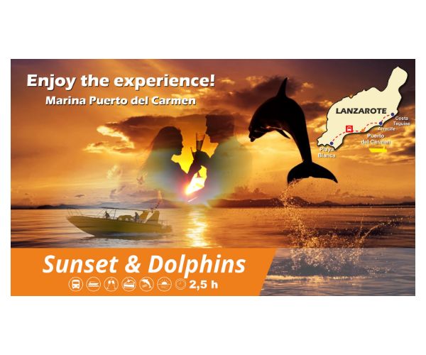 Puesta de sol y delfines: Excursiones de Lanzarote Sea Tours Puesta de sol y delfines: Excursiones de Lanzarote Sea Tours