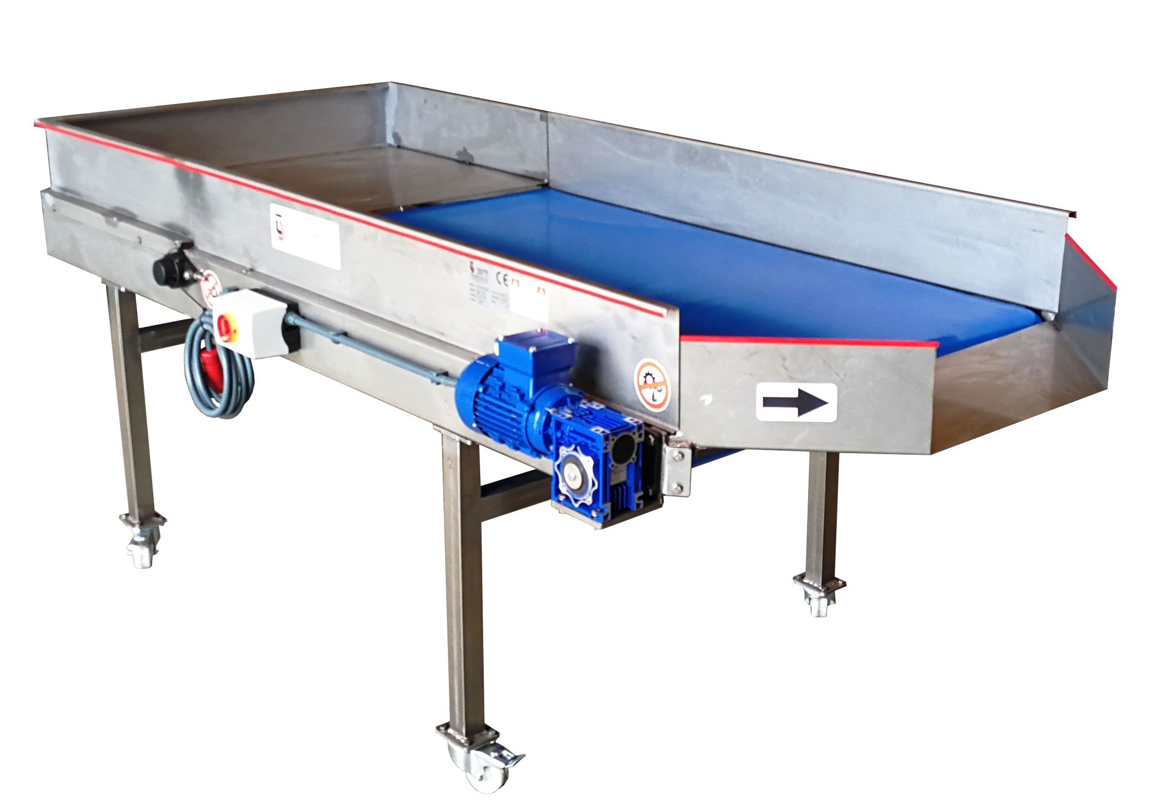 Cintas transportadoras inoxidables bandas PVC alimentaria blue Cintas transportadoras inoxidables bandas PVC alimentaria blue