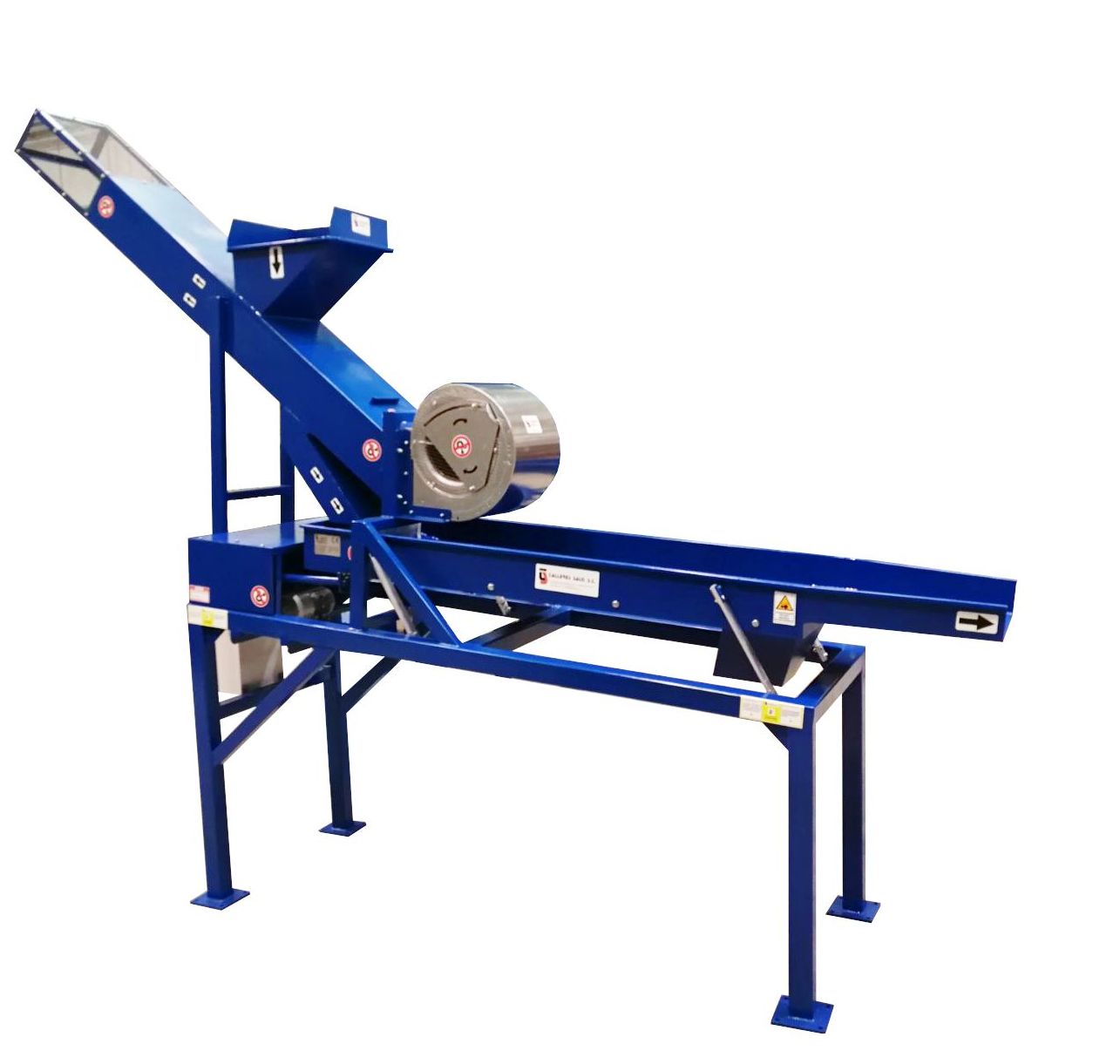 Clasificadora Calibres con sistema de ventilación para extracción partículas Clasificadora Calibres con sistema de ventilación para extracción partículas