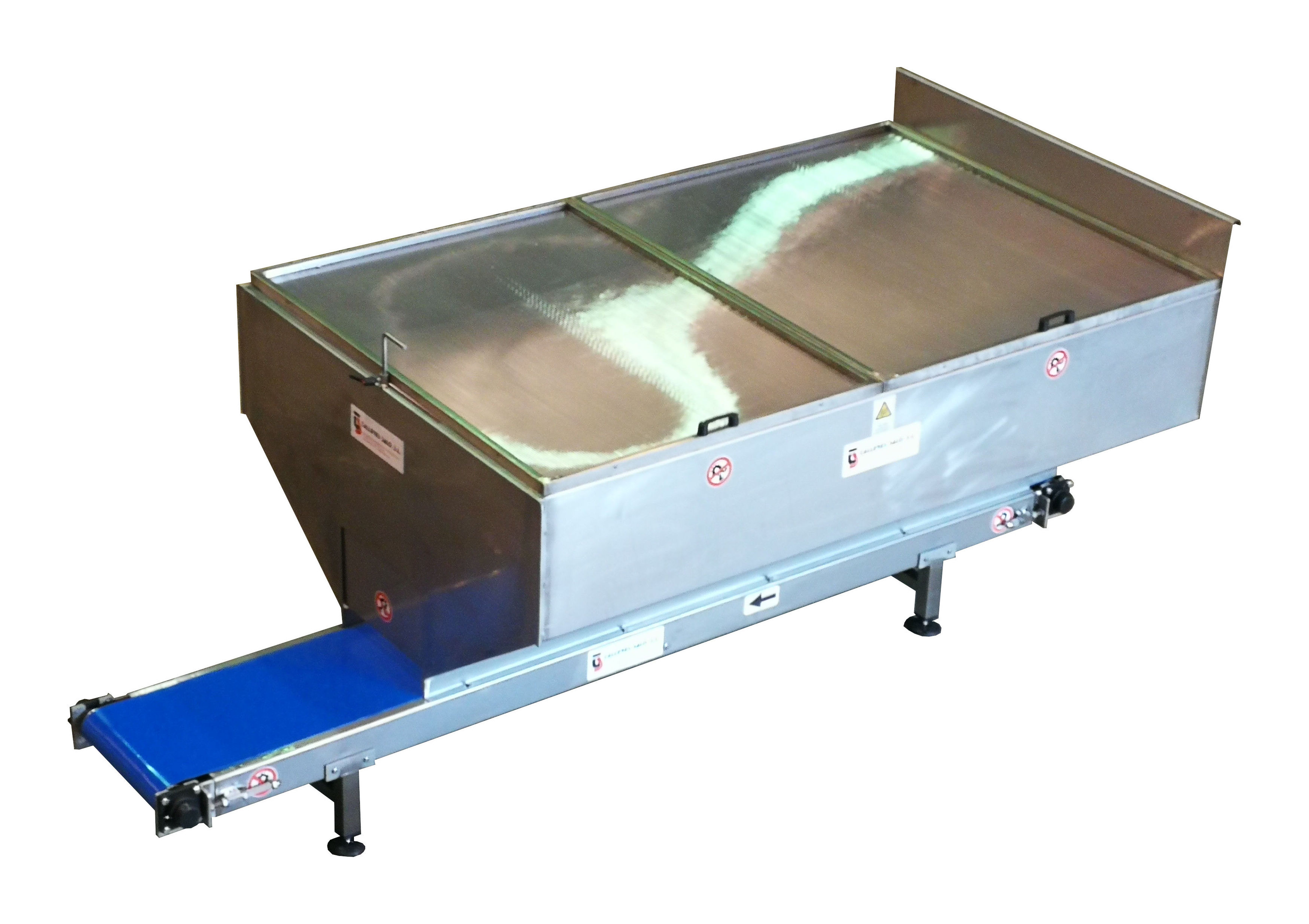 Cinta Transportadora Inox PVC Alimentario BLUE Tolva Contenedor Cinta Transportadora Inox PVC Alimentario BLUE Tolva Contenedor