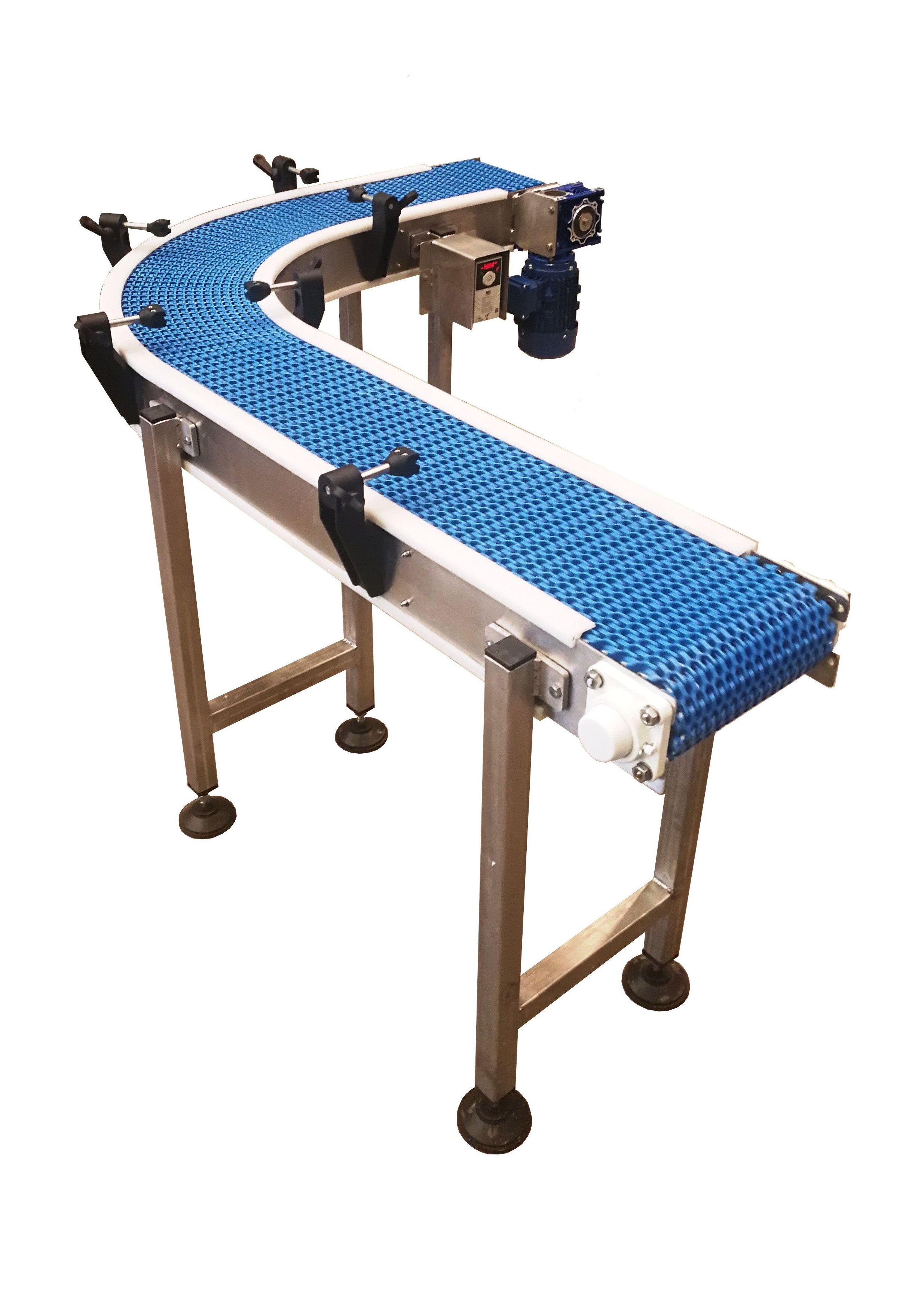 Cinta Transportadora Inoxidable Banda Modular curva Cinta Transportadora Inoxidable Banda Modular curva