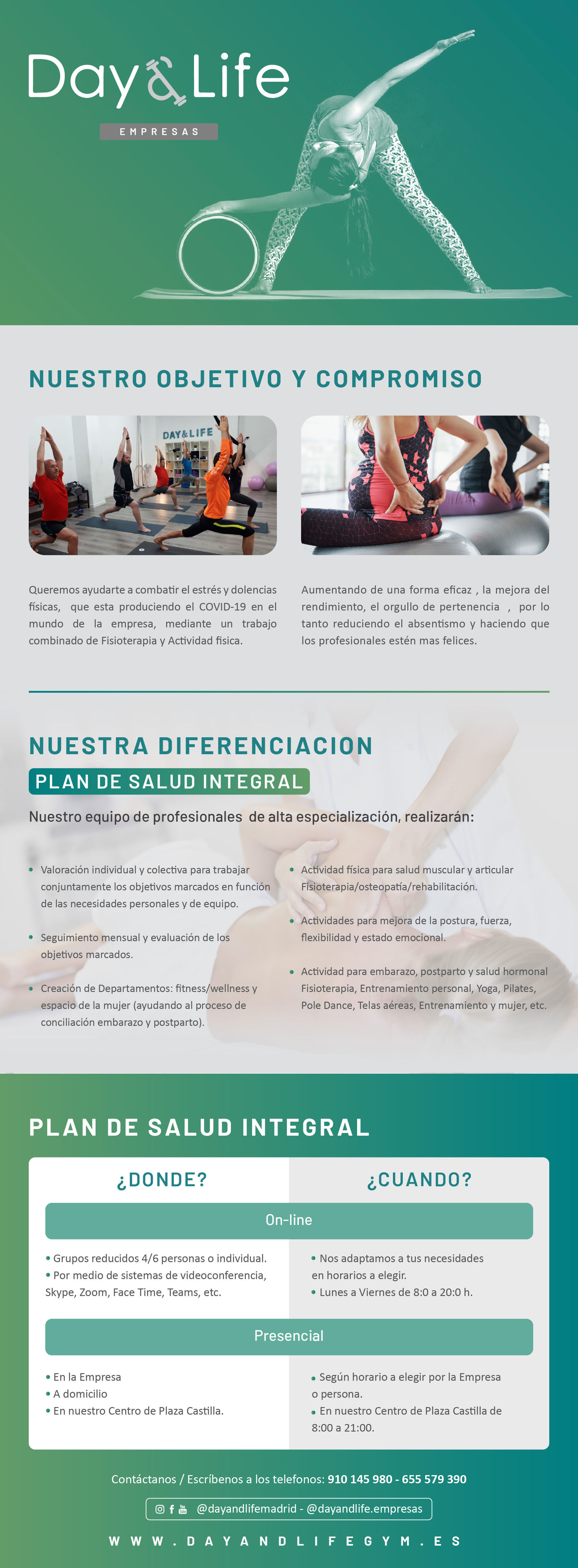 Empresas: Disciplinas de Day & Life Empresas: Disciplinas de Day & Life