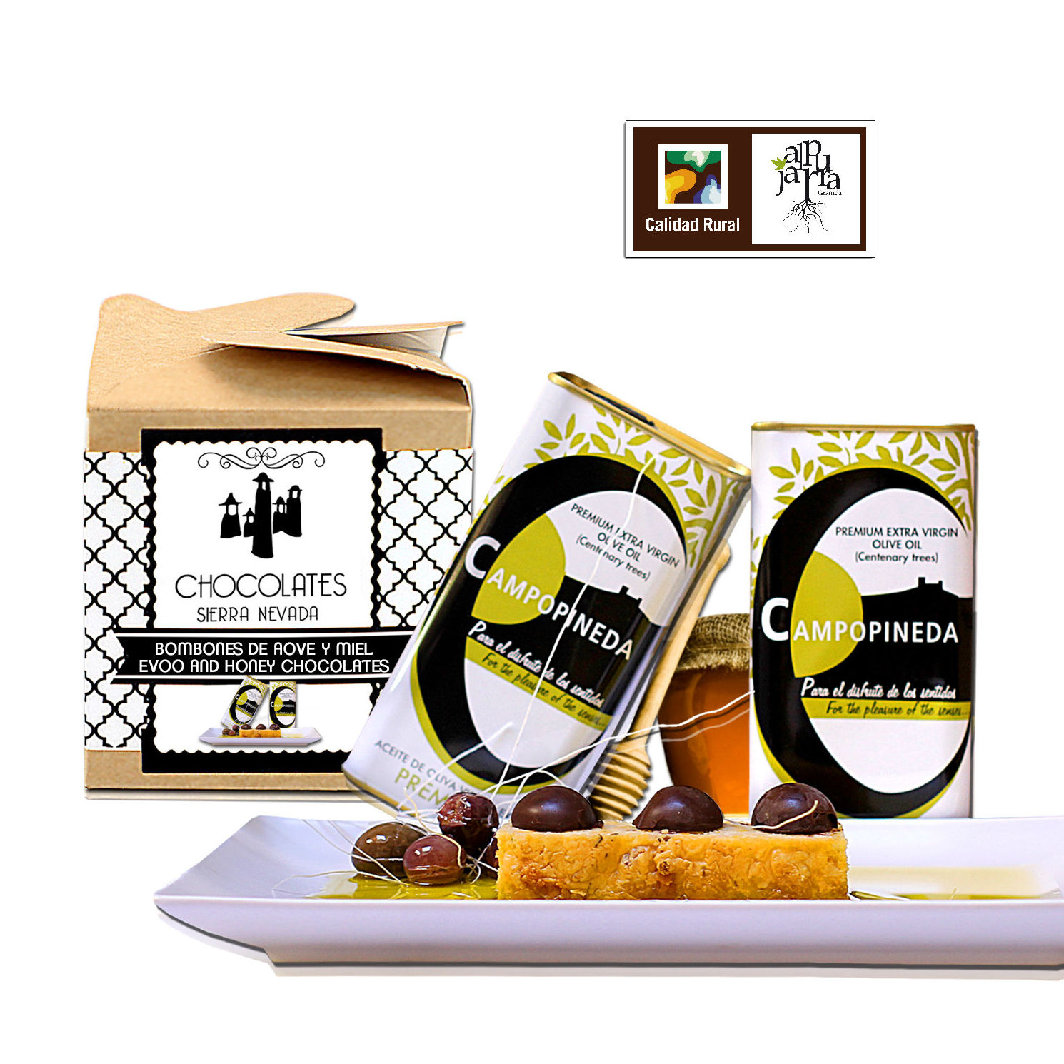 Bombones con aceite de oliva y miel: Nuestros productos de Chocolates Sierra Nevada }}