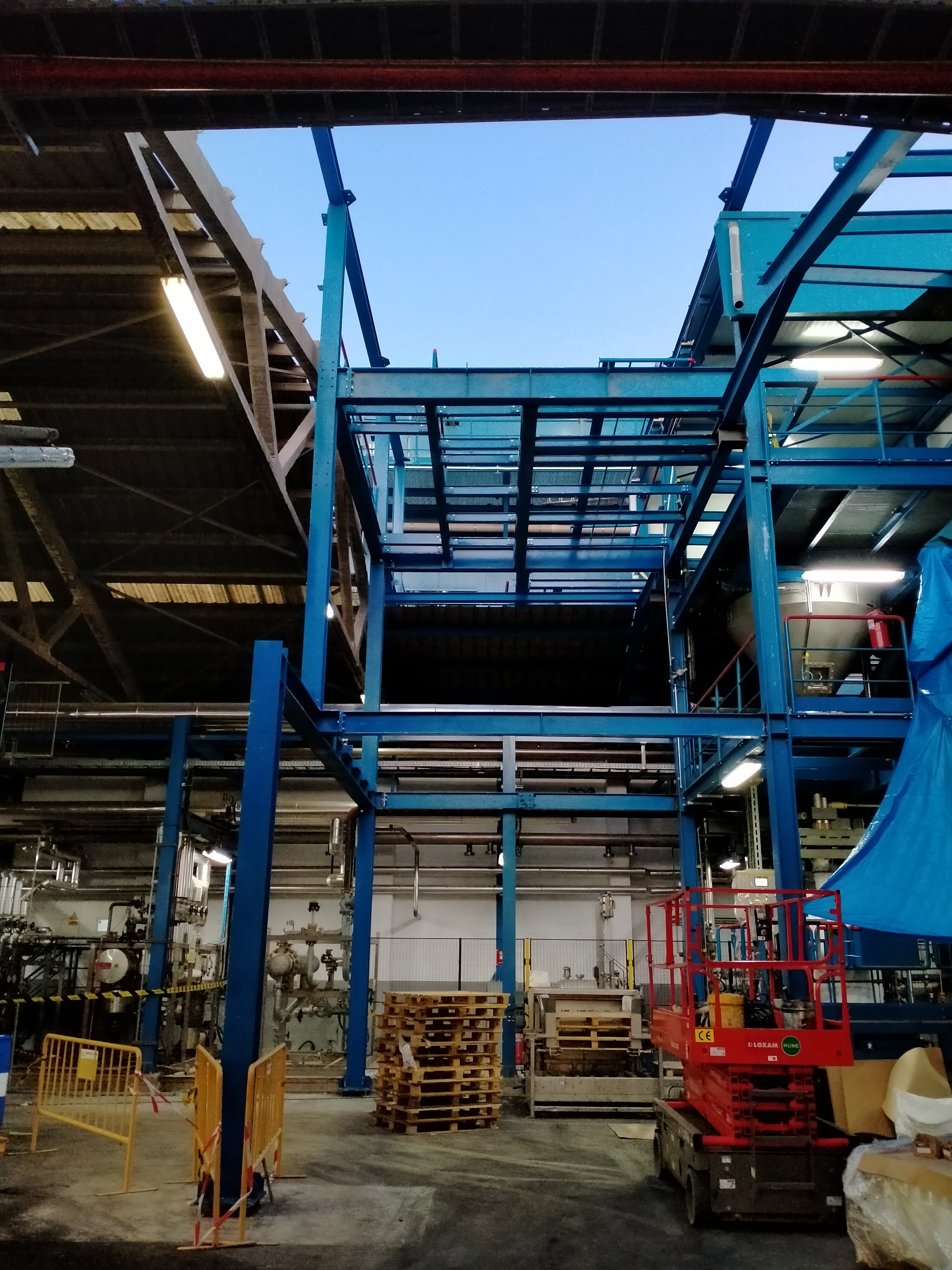 Realización de Estructura Metálica en Fábrica Clariant: Trabajos realizados de Global Metall Taller, SL Realización de Estructura Metálica en Fábrica Clariant: Trabajos realizados de Global Metall Taller, SL