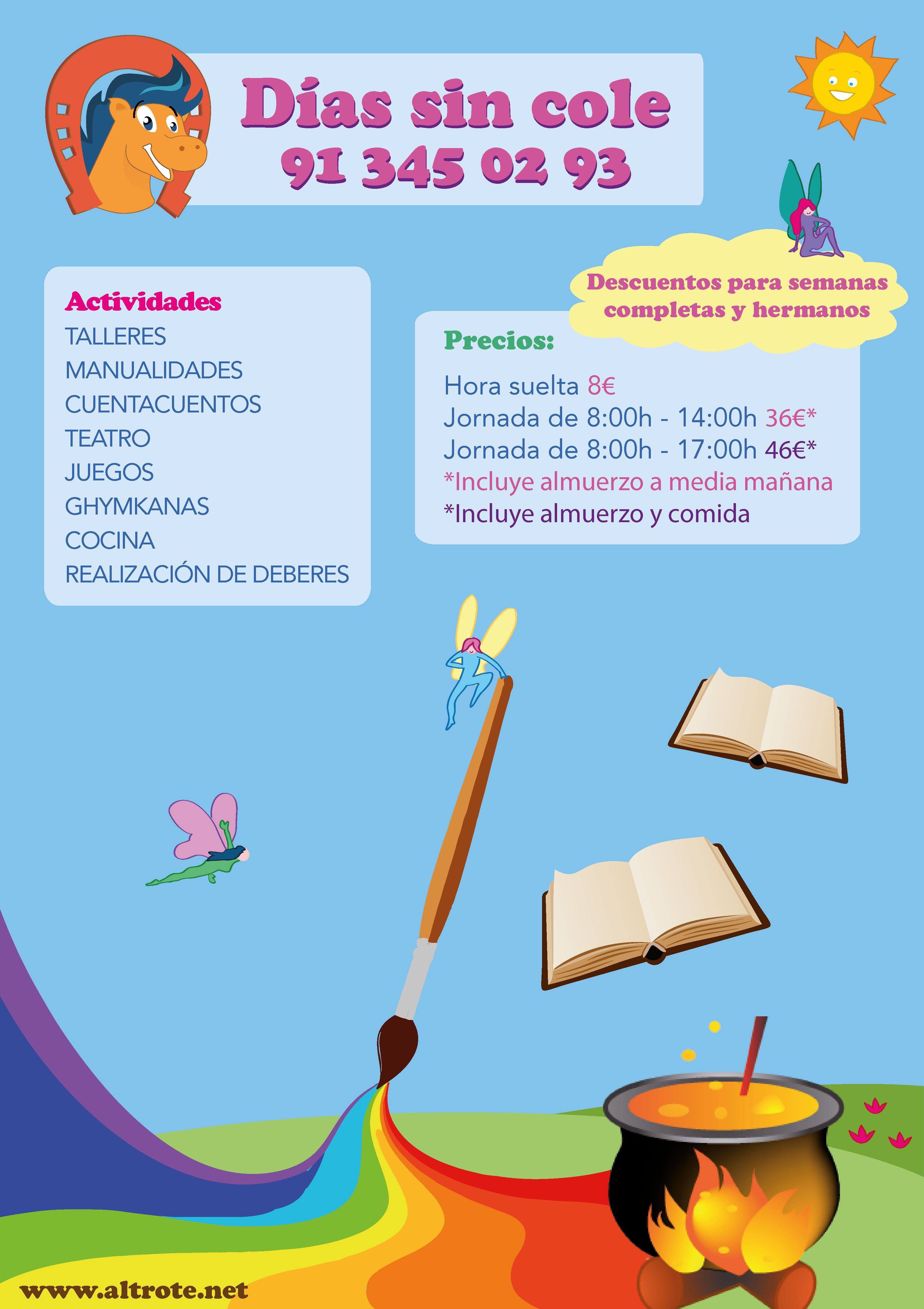 DÍAS SIN COLE: NUESTROS SERVICIOS de AL TROTE ZONA INFANTIL DÍAS SIN COLE: NUESTROS SERVICIOS de AL TROTE ZONA INFANTIL