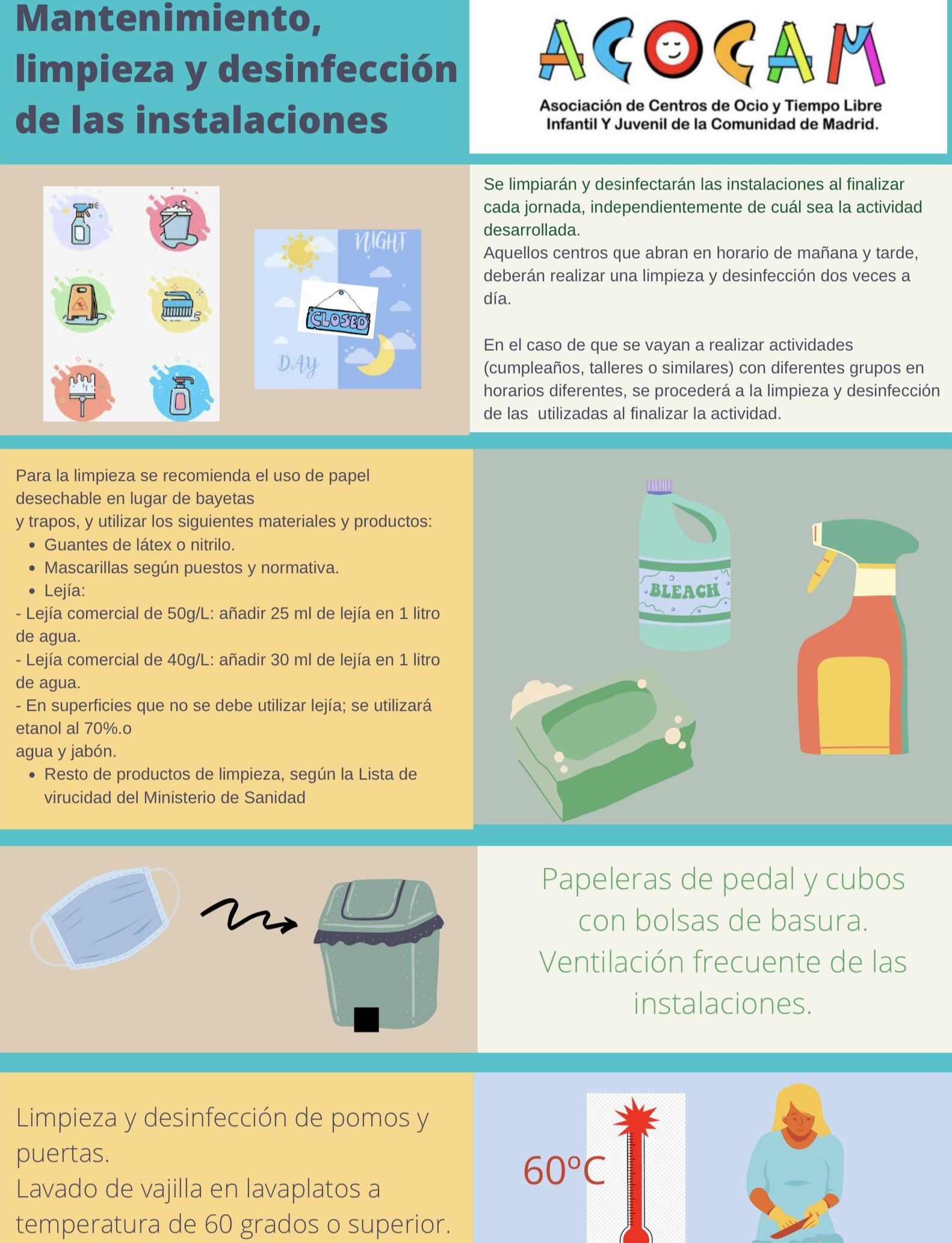 Protocolo limpieza y desinfección de instalaciones Protocolo limpieza y desinfección de instalaciones