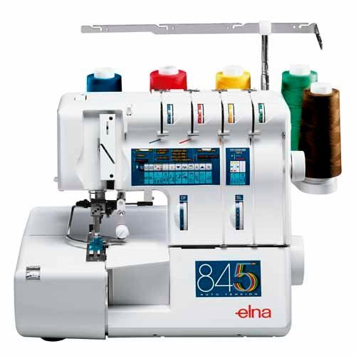 Elna 845 Overlock de 5 hilos con recubridor sup.: Productos de J. Pujol Elna 845 Overlock de 5 hilos con recubridor sup.: Productos de J. Pujol