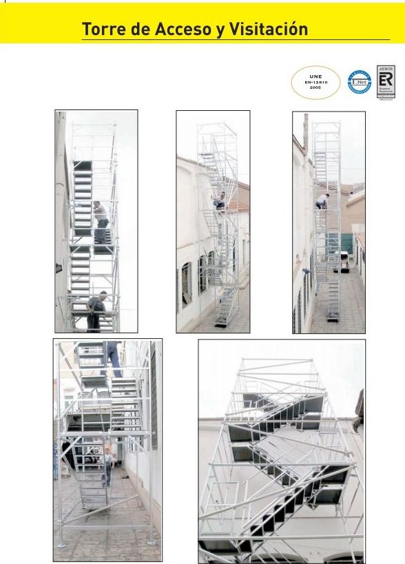 Torre de acceso y visitación: Productos y servicios de Andamios Insulares Torre de acceso y visitación: Productos y servicios de Andamios Insulares