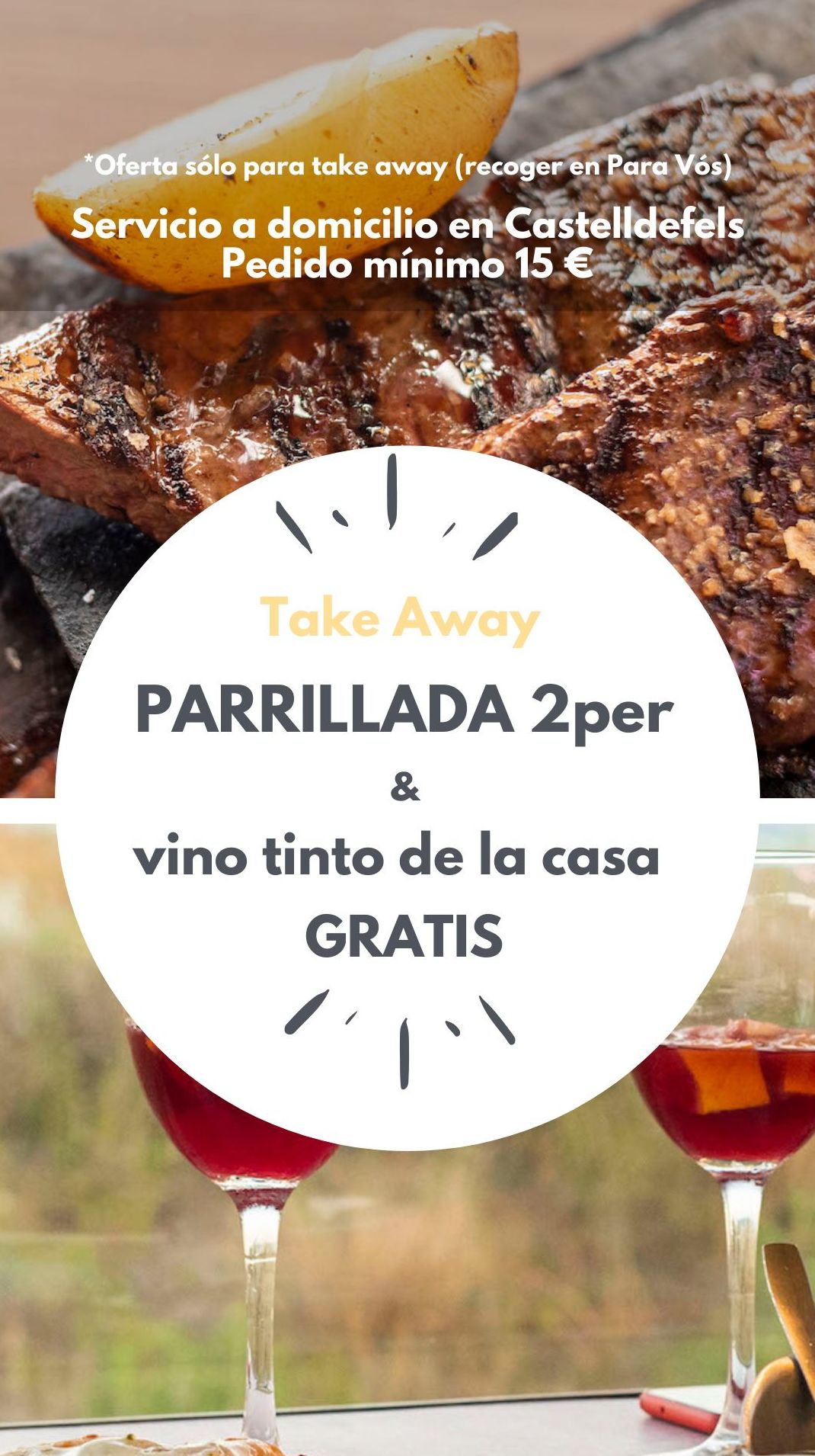 oferta Parrillada Para Vós * Take Away oferta Parrillada Para Vós * Take Away