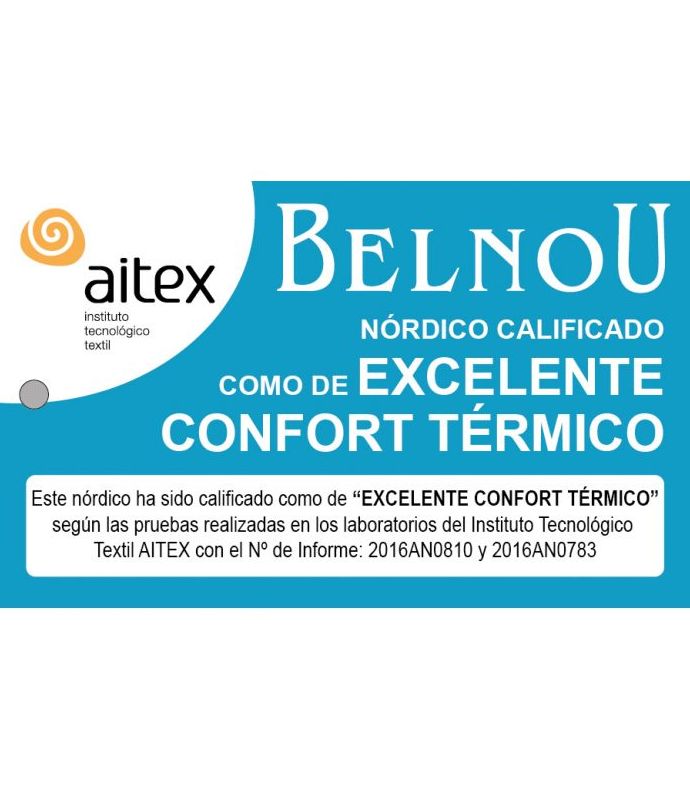 Excelente confort térmico Excelente confort térmico